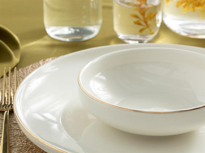 Torino Porcelain Bowl 15 cm Gold