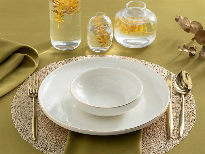 Torino Porcelain Bowl 15 cm Gold