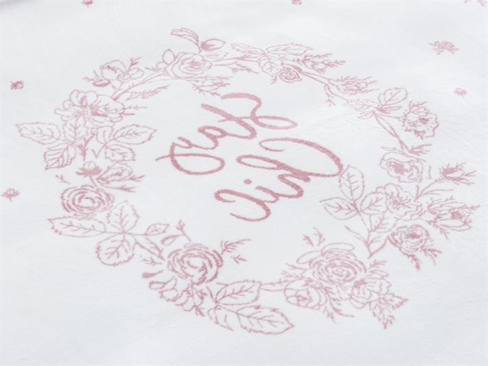 Trandafir chic Cottony Double Person  PĂTURĂ 200x220 cm Powder