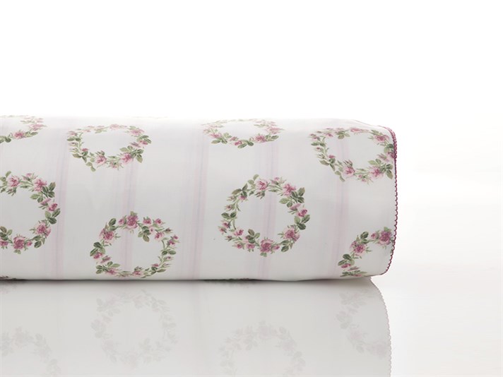 Trandafir chic Cu Bumbac Double Lenjerie De Pat 200x220 cm Culoarea Trandafirului Uscat.