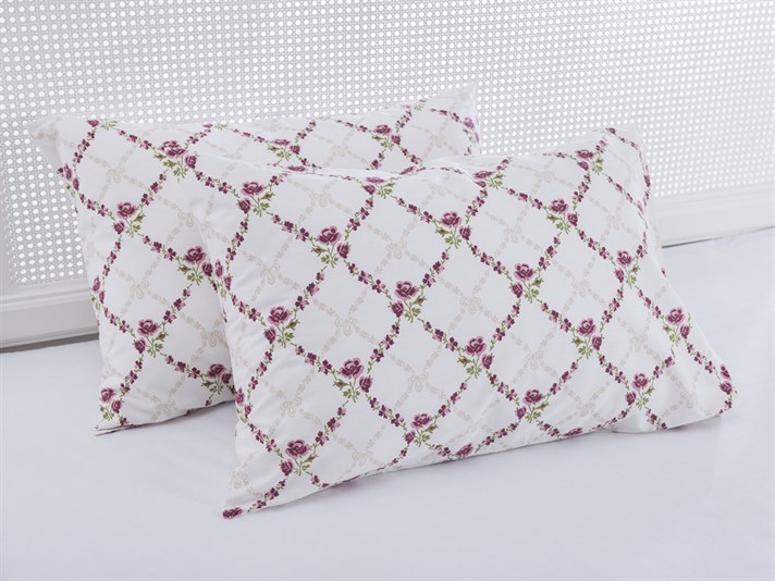 Trandafir clasic Cu Bumbac Cu 2 Piese Față De Pernă 50x70 cm Roz