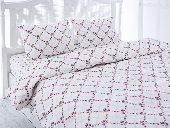 Trandafir clasic Cu Bumbac Single Lenjerie De Pat 160x220 cm Roz