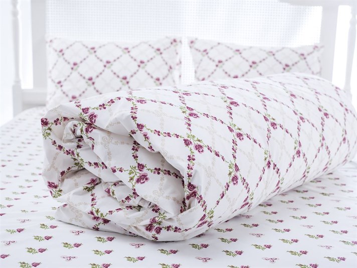 Trandafir clasic Cu Bumbac Single Lenjerie De Pat 160x220 cm Roz