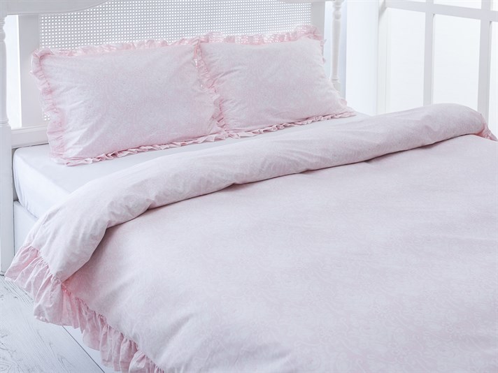 Trandafir elegant Cu Bumbac Single Lenjerie De Pat 160x220 cm Roz