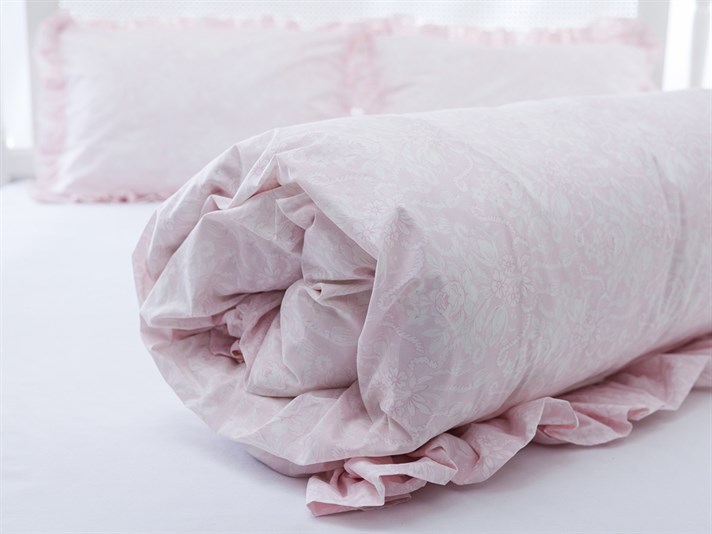 Trandafir elegant Cu Bumbac Single Lenjerie De Pat 160x220 cm Roz