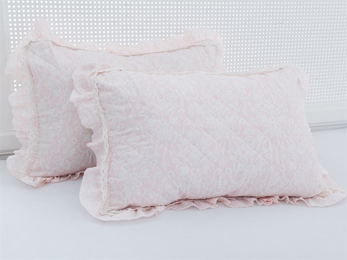 Trandafir elegant  Microfibră Persoană dublă  SET CUVERTURĂ DE PAT 240x260 cm Roz