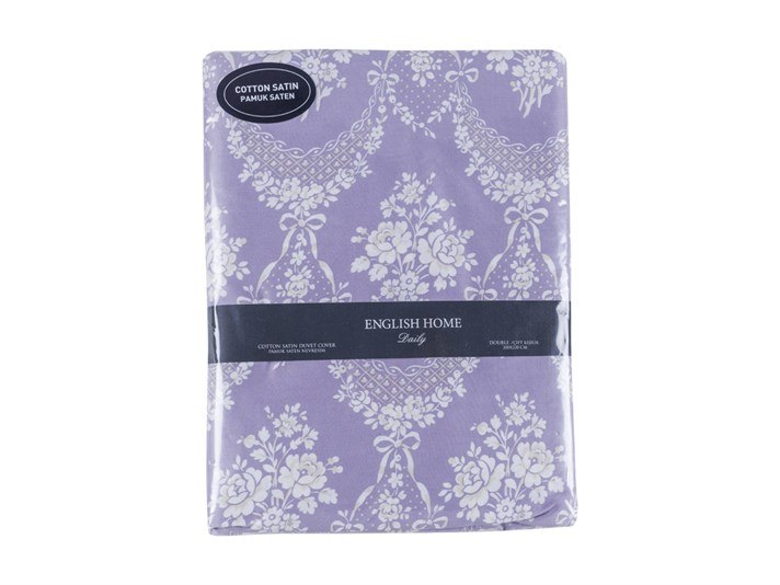 Trandafir frumos Bumbac Satinat Single Lenjerie De Pat 160x220 cm Lila