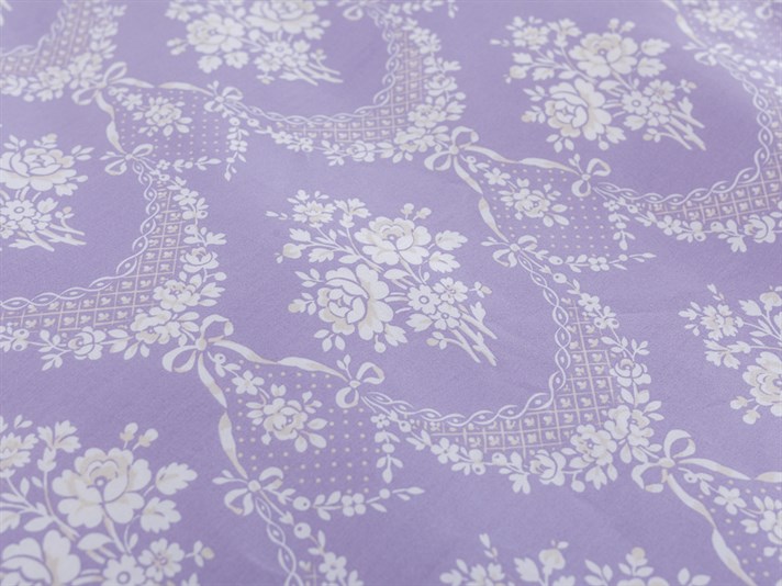 Trandafir frumos Bumbac Satinat Single Lenjerie De Pat 160x220 cm Lila