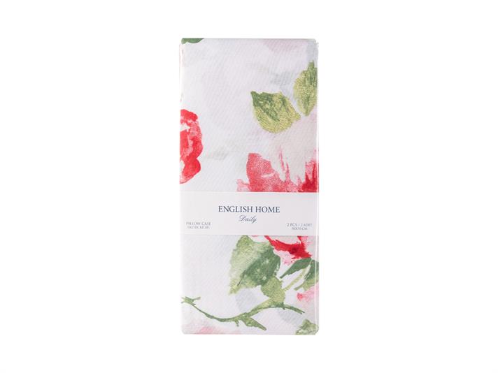 Trandafir georeos Cottony Set 2  FAȚĂ DE PERNĂ 50x70 cm Roşu