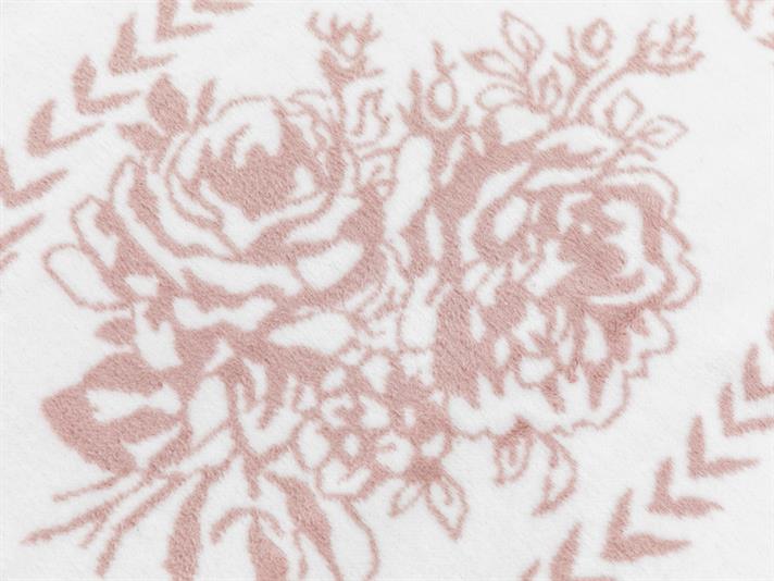 Trandafir har Cottony Double Person  PĂTURĂ 200x220 cm Powder Pink.