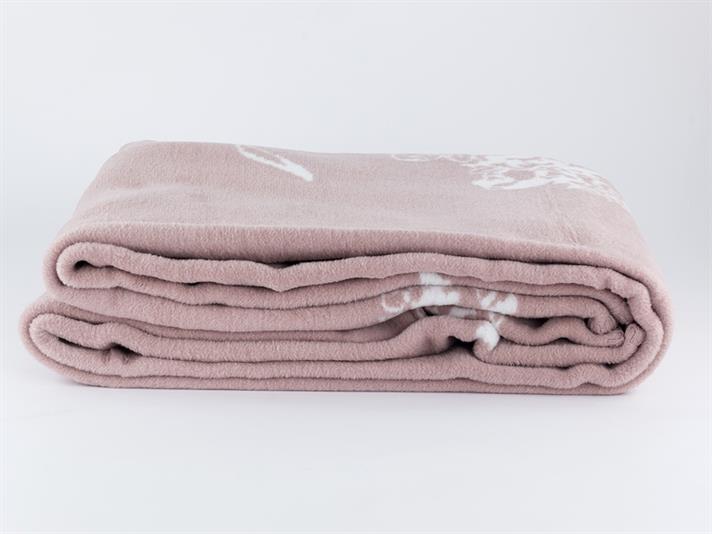 Trandafir har Cottony For One Person  PĂTURĂ 150x200 cm Powder Pink.
