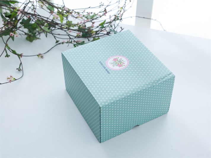 Rose And Lace Bone China 3 pcs Storage Box 10 - 11 - 12 cm Pink