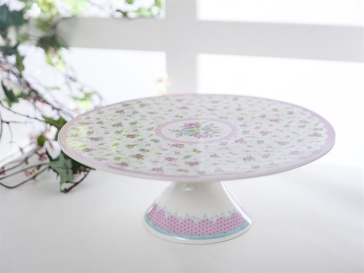 Rose And Lace Bone China Large Service Plate 26 cm Pink