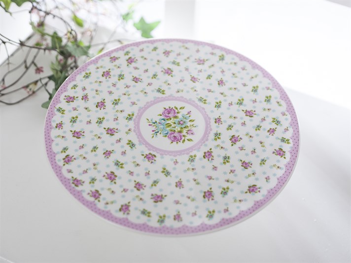 Rose And Lace Bone China Large Service Plate 26 cm Pink