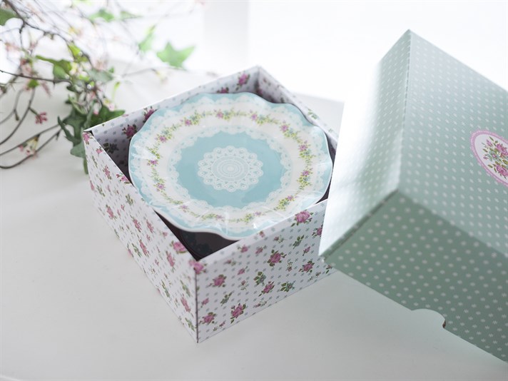 Rose And Lace Bone China Small Service Plate 26 cm Colorful