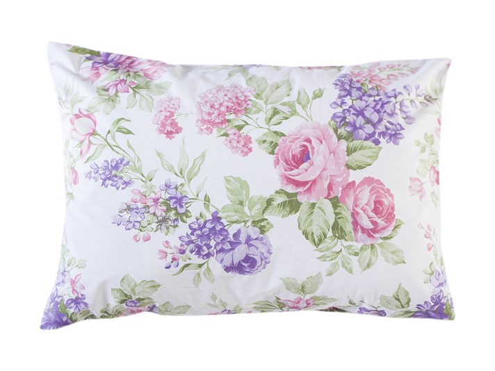 Trandafir și liliac Cu Bumbac Cu 2 Piese Față De Pernă 50x70 cm Lila