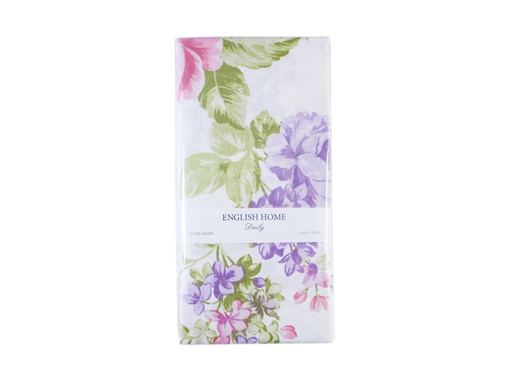 Trandafir și liliac Cu Bumbac Cu 2 Piese Față De Pernă 50x70 cm Lila