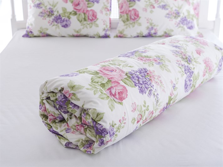 Trandafir și liliac Cu Bumbac Single Lenjerie De Pat 160x220 cm Lila