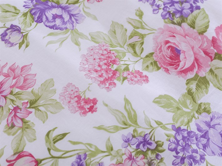 Trandafir și liliac Cu Bumbac Single Lenjerie De Pat 160x220 cm Lila