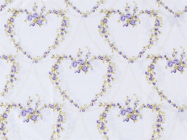 Trandafir inima Cu Bumbac Cu 2 Piese Față De Pernă 50x70 cm Violet