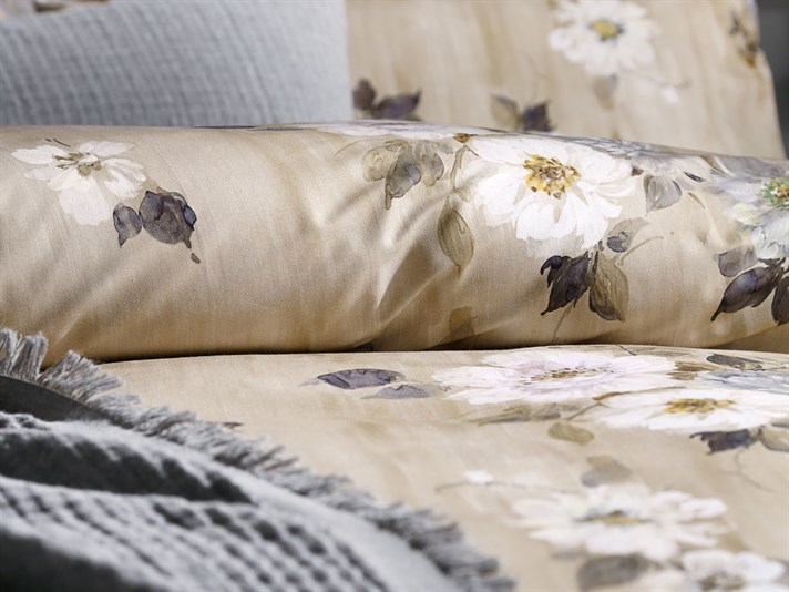 Trandafir luminos Cottony Double Person  SET LENJERIE DE PAT 200x220 cm Beige