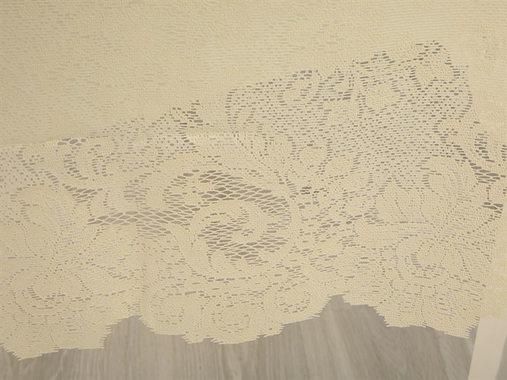 Trandafir mare  Vinil Față de Masă 152x228 cm Fildeş