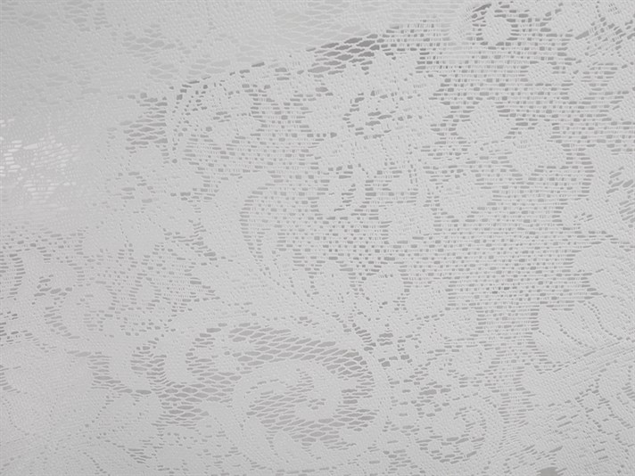 Trandafir mare  Vinil  Oval Față de Masă 152x228 cm White