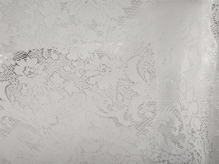 Trandafir mare  Vinil  Oval Față de Masă 152x228 cm White