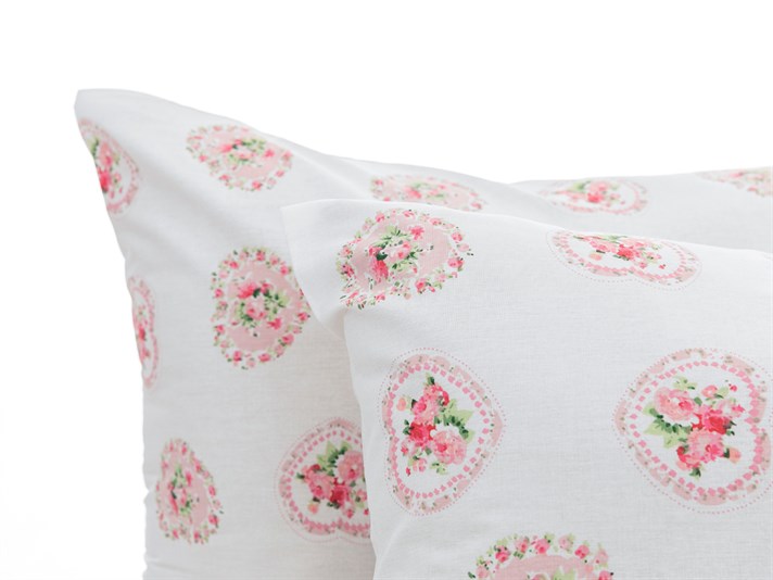 Trandafir pasiune Cottony Set 2  FAȚĂ DE PERNĂ 50x70 cm Pink