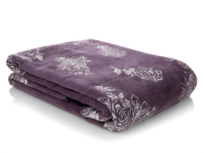 Trandafir prețios Cottony Double Person  PĂTURĂ 200x220 cm Violet.