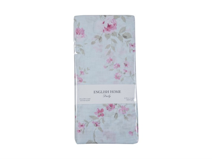 Trandafir sălbatic Cu Bumbac Cu 2 Piese Față De Pernă 50x70 cm Albastru