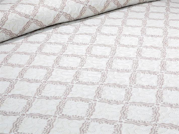 Trandafiri Damask  King Size  CUVERTURĂ MULTIFUNC 220x240 cm Beige