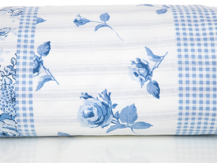 Trandafiri greci Cu Bumbac Double Lenjerie De Pat 200x220 cm Albastru