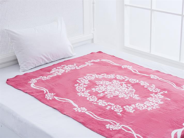 Trandafiri mari Acril  PĂTURĂ TV 120x180 cm Rose Color