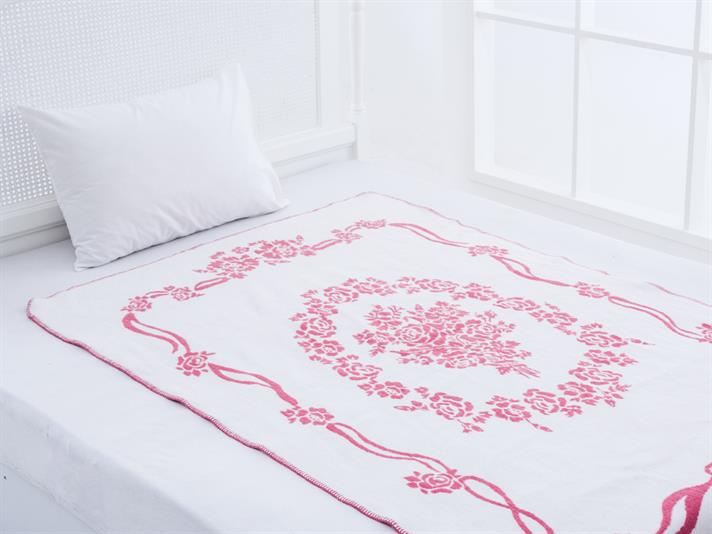Trandafiri mari Acril  PĂTURĂ TV 120x180 cm Rose Color