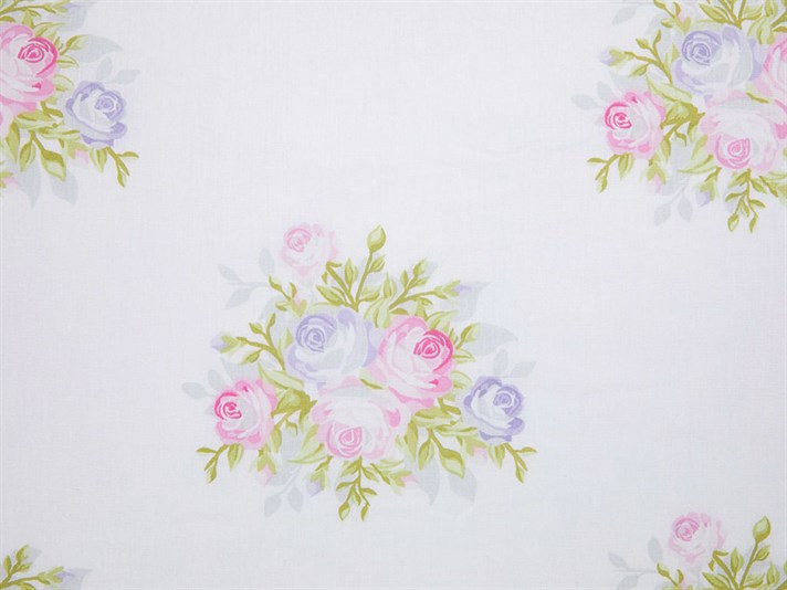 Trandafiri palizi Cottony  Panou dublu  FAȚĂ DE PERNĂ 50x70 cm Pink
