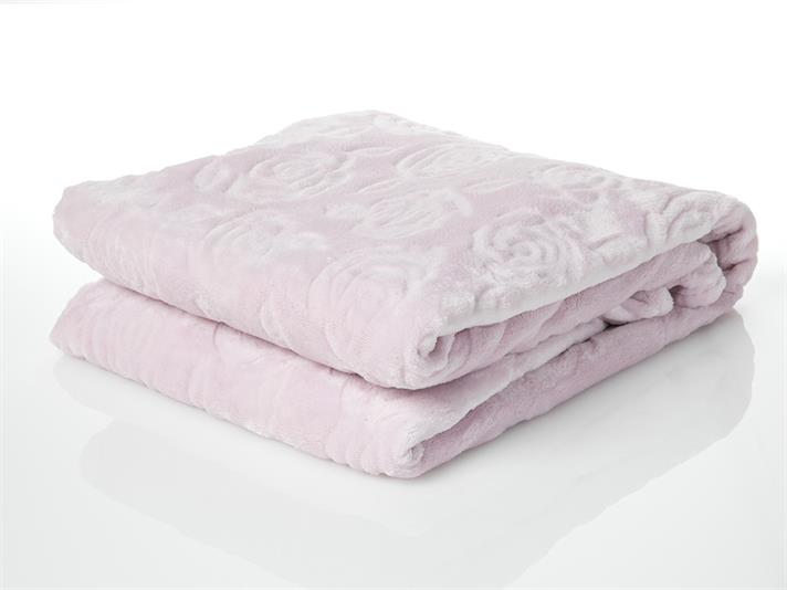 Trandafiri  Ultrasoft For One Person  PĂTURĂ 150x200 cm Pink