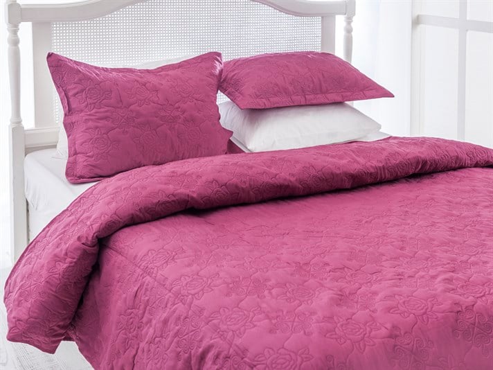 trandafiriu  Microfibră For One Person  SET CUVERTURĂ DE PA 160x240 cm Rose Color