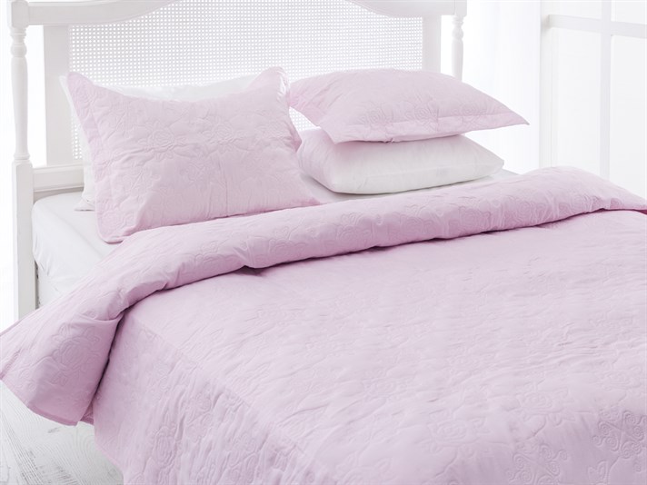 trandafiriu  Microfibră Pentru o persoana  SET CUVERTURĂ DE PAT 160x240 cm Roz