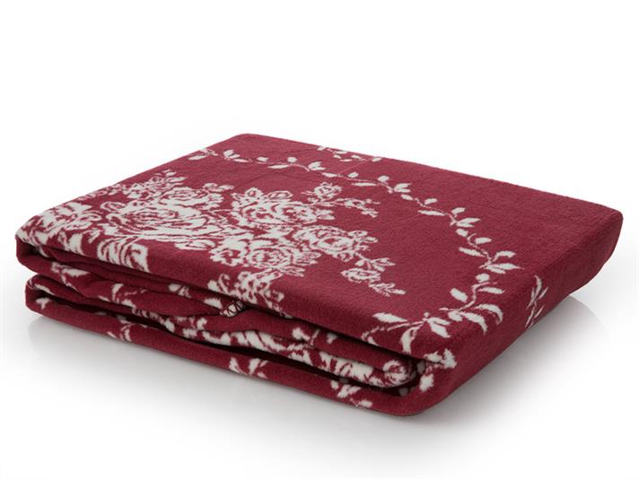 Trandafirul maiestuos Cottony Double Person  PĂTURĂ 200x220 cm Claret Red