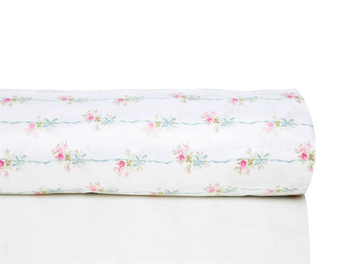 Trandafirul trandafir Bumbac Satinat King Size Lenjerie De Pat 240x220 cm Albastru