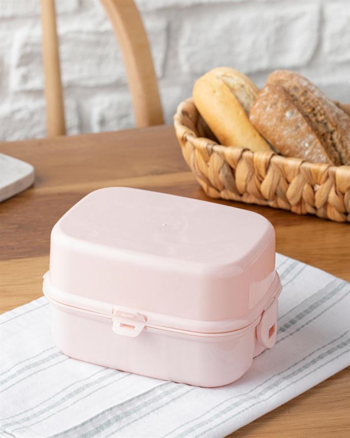 Trendy Cutie De Prânz 3 Compartimente, Plastic, 15*10 Cm, Caramel