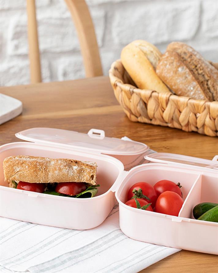 Trendy Cutie De Prânz 3 Compartimente, Plastic, 15*10 Cm, Caramel