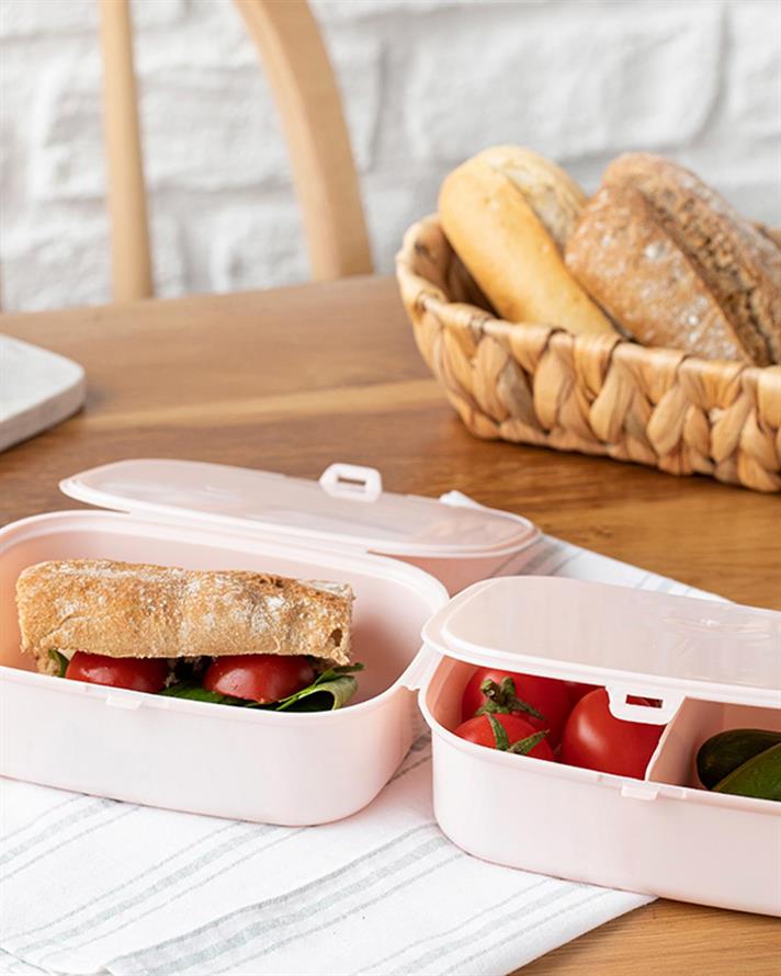 Trendy Cutie De Prânz 3 Compartimente, Plastic, 15*10 Cm, Caramel