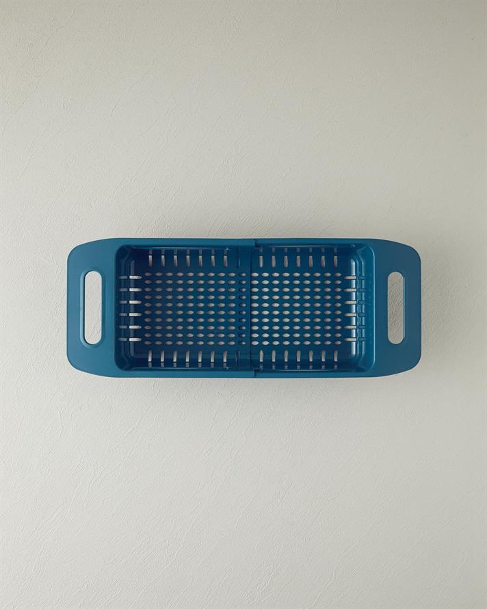 drept Plastic Strecurătoare Reglabilă Pentru Chiuvetă Strecurătoare 35 Cm Albastru