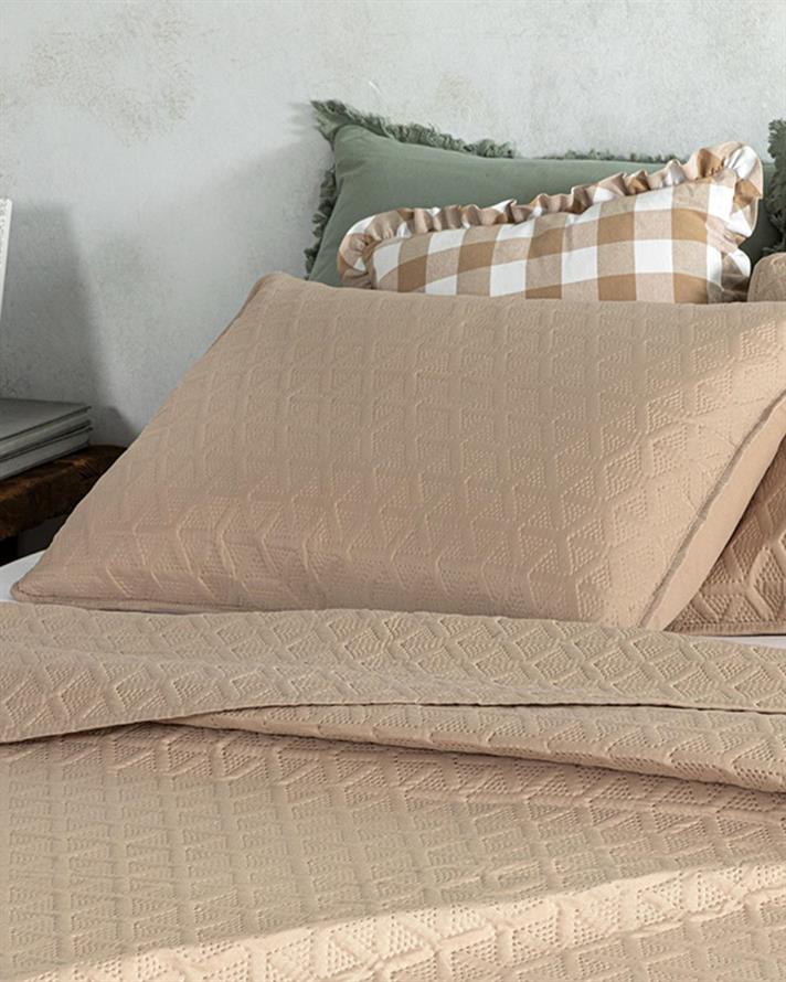 Triangle Multifuncțional Double Set Cuverturi Pat 200x220 cm Bej