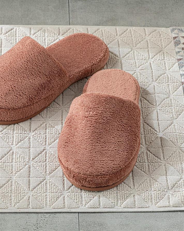 Triga Papuci De Baie 36-40 Culoarea Trandafirului Uscat.