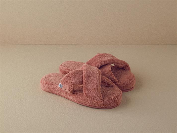 Papuci de casa, unisex, Crux, bumbac-poliester, masura 40-44, roz