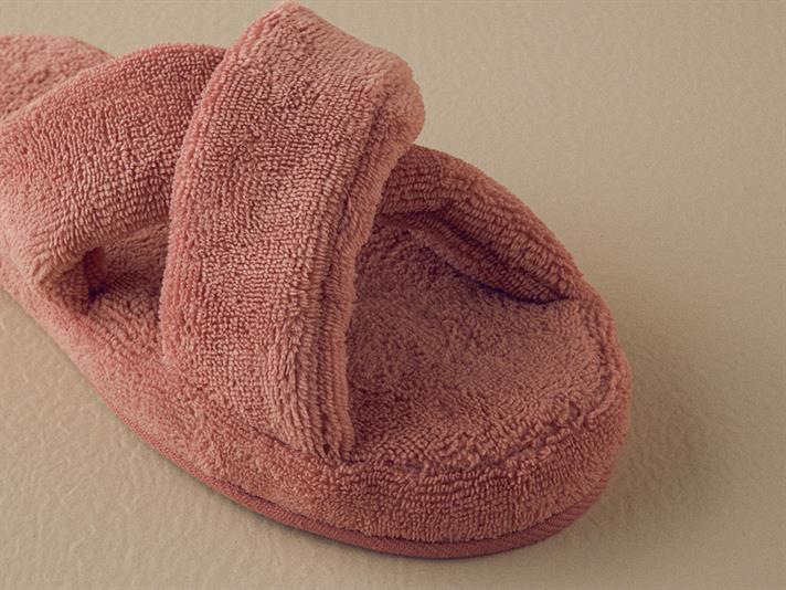 Papuci de casa, unisex, Crux, bumbac-poliester, masura 40-44, roz