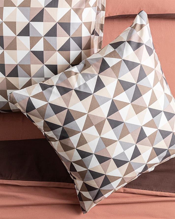 Trigon Cottony 2 Set Pillowcase 65x65 cm Gray-Beige